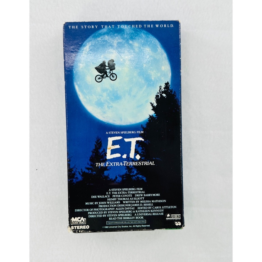 ET Extra Terrestrial 1982‎ VHS Movie, Cult Classic Vintage